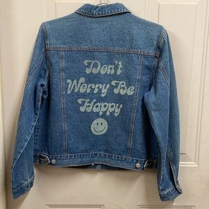 Jean jacket “etched”
